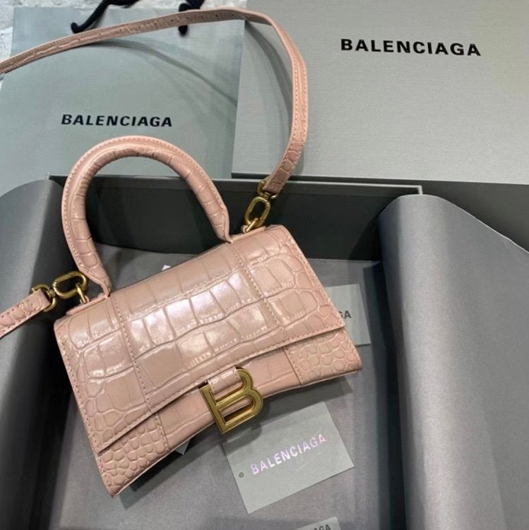 Balenciaga Tas Dames Roze Krokodillenprint, Ophalen of Verzenden, Nieuw, Roze, Handtas