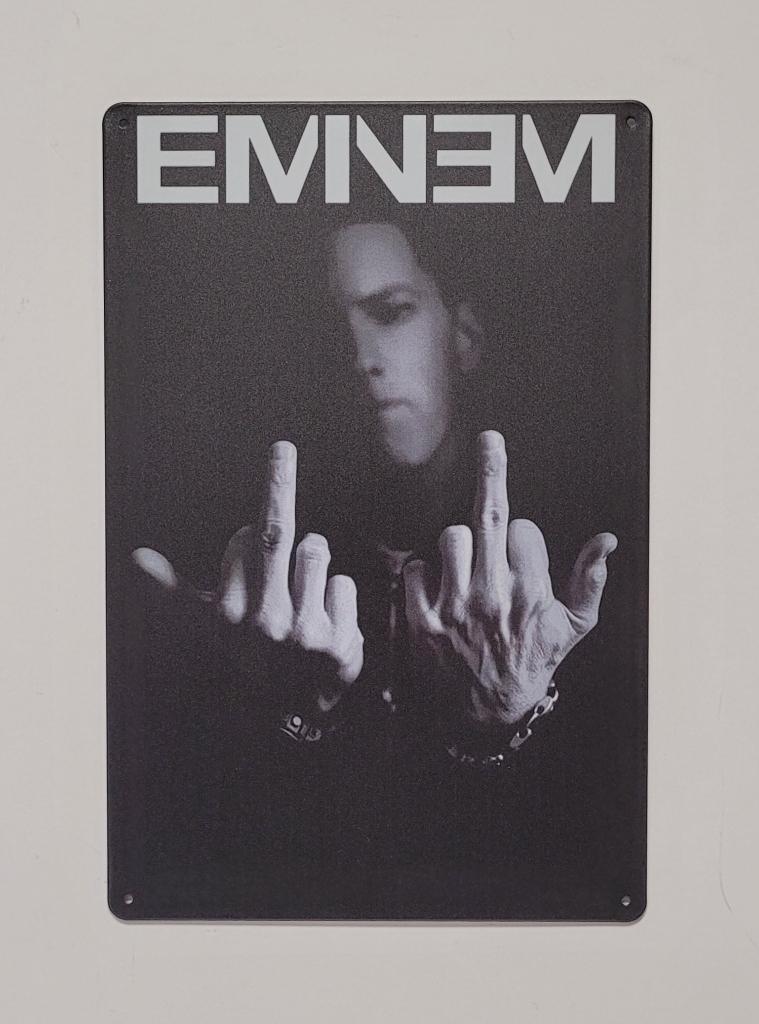 Eminem Middelvinfe reclamebord van metaal wandbord deco, Verzamelen, Info@deconoord.nl, Deco Noord, Nieuw, Ophalen of Verzenden