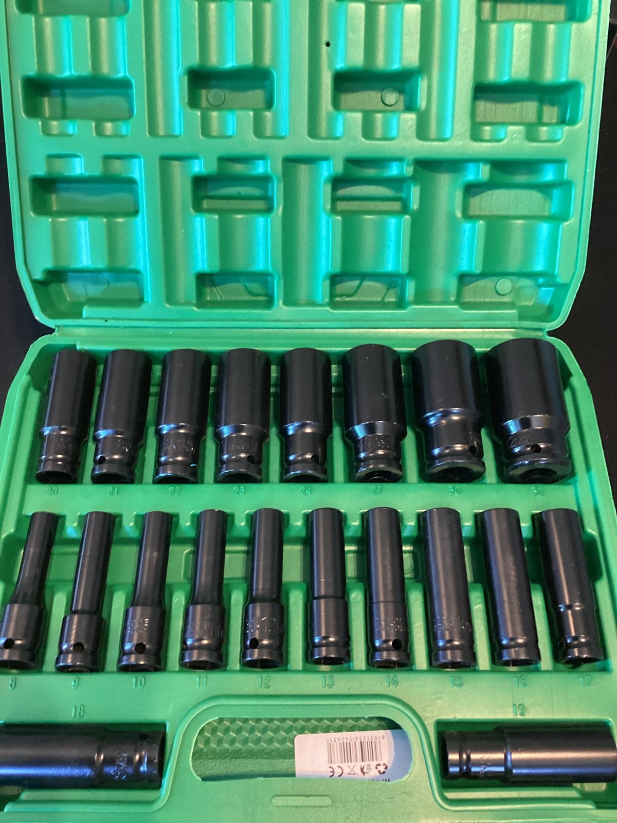 20 delig zware kwaliteit doppen set 8-32, Ophalen of Verzenden, Nieuw