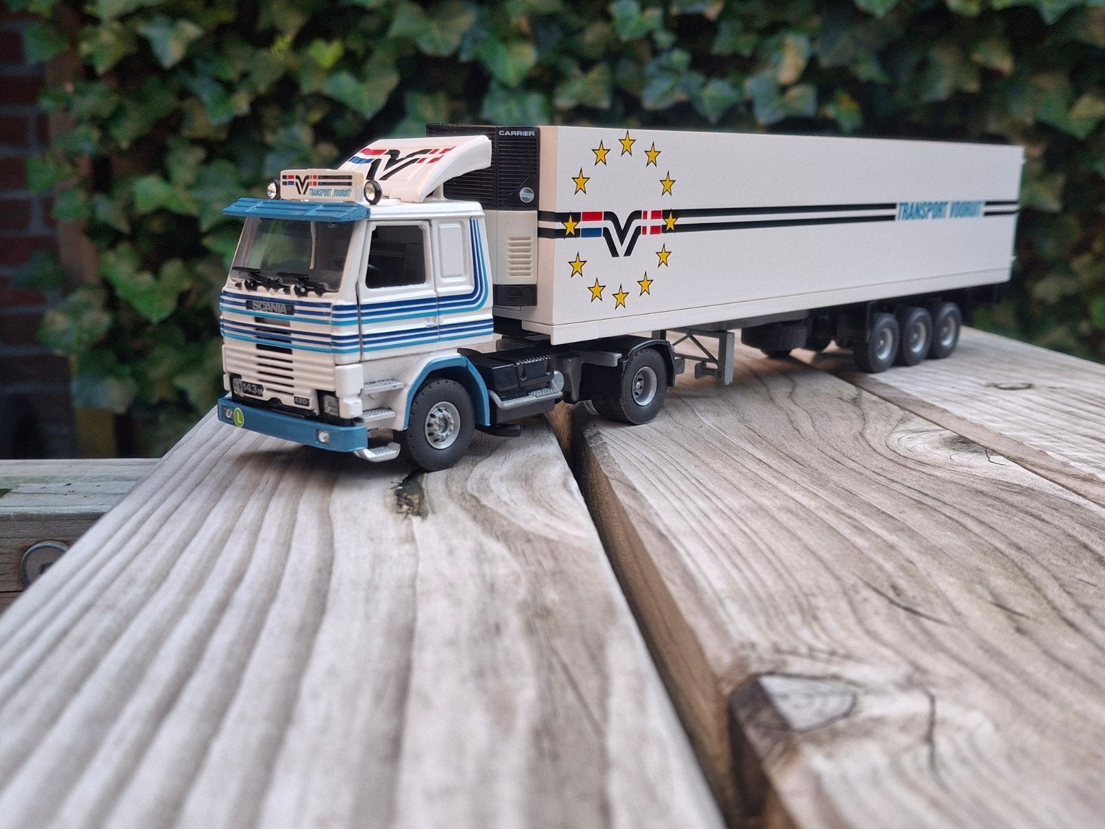 Tekno Scania Transport Vooruit Breskens, Ophalen of Verzenden, Zo goed als nieuw, Bus of Vrachtwagen, Tekno