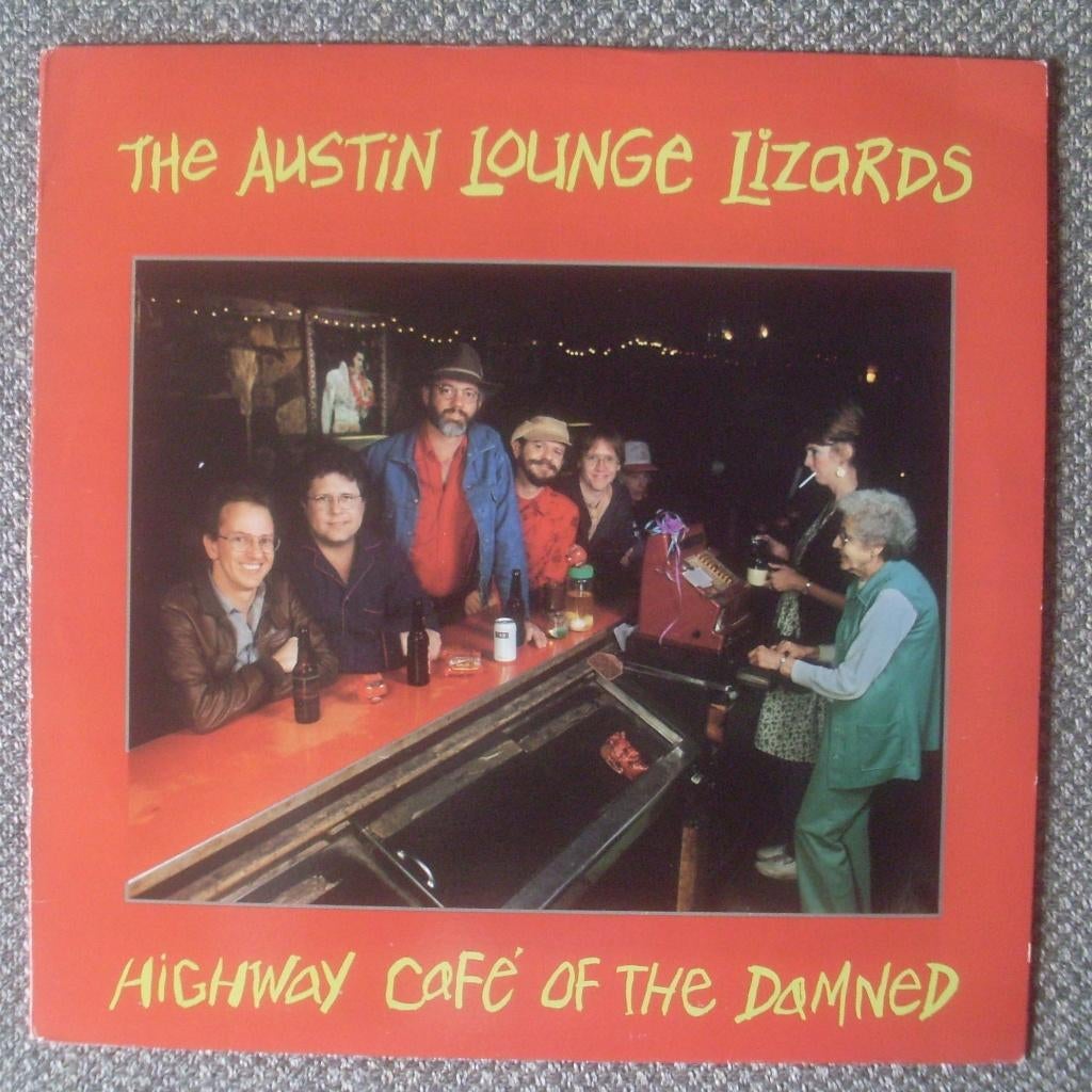 The Austin Lounge Lizards - Highway Café Of The Damned (LP), Inclusief insert, Ophalen of Verzenden, Zo goed als nieuw, 12 inch