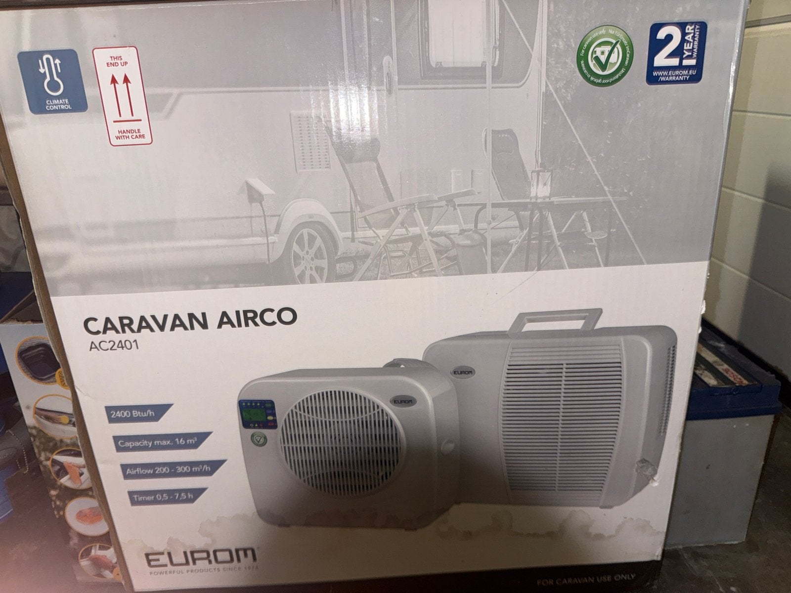 Eurom Caravan Airco AC2401 - Nieuw in doos, Caravans en Kamperen, Ophalen of Verzenden, Nieuw
