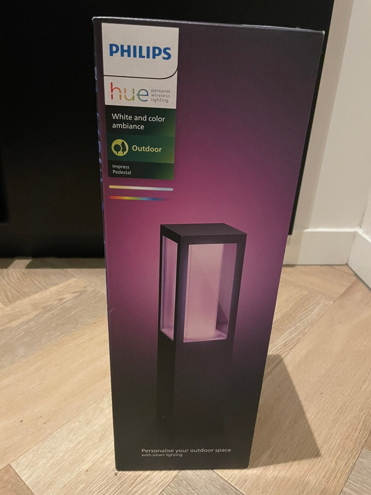 Philips Hue Impress sokkellamp White and Color, Minder dan 50 watt, Staande lamp, Ophalen of Verzenden, Netvoeding