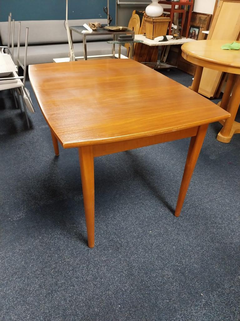 60’s teakhouten uitschuifbare eettafel, Ophalen