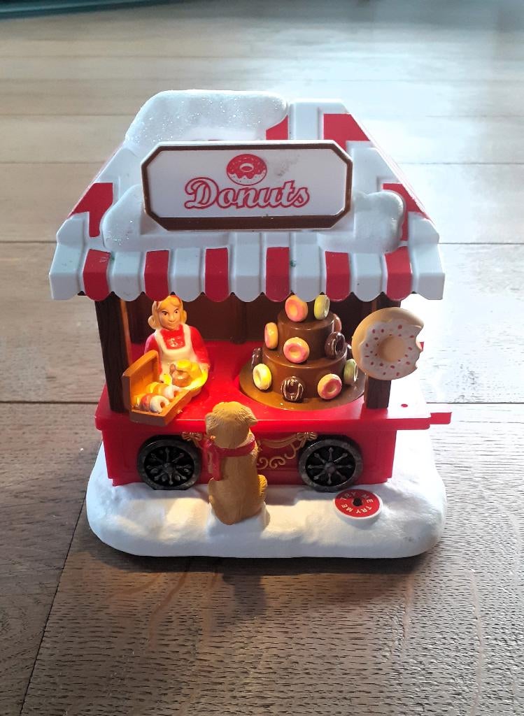 Kerst Kraam met bewegende donuttoren, Ophalen of Verzenden, Nieuw