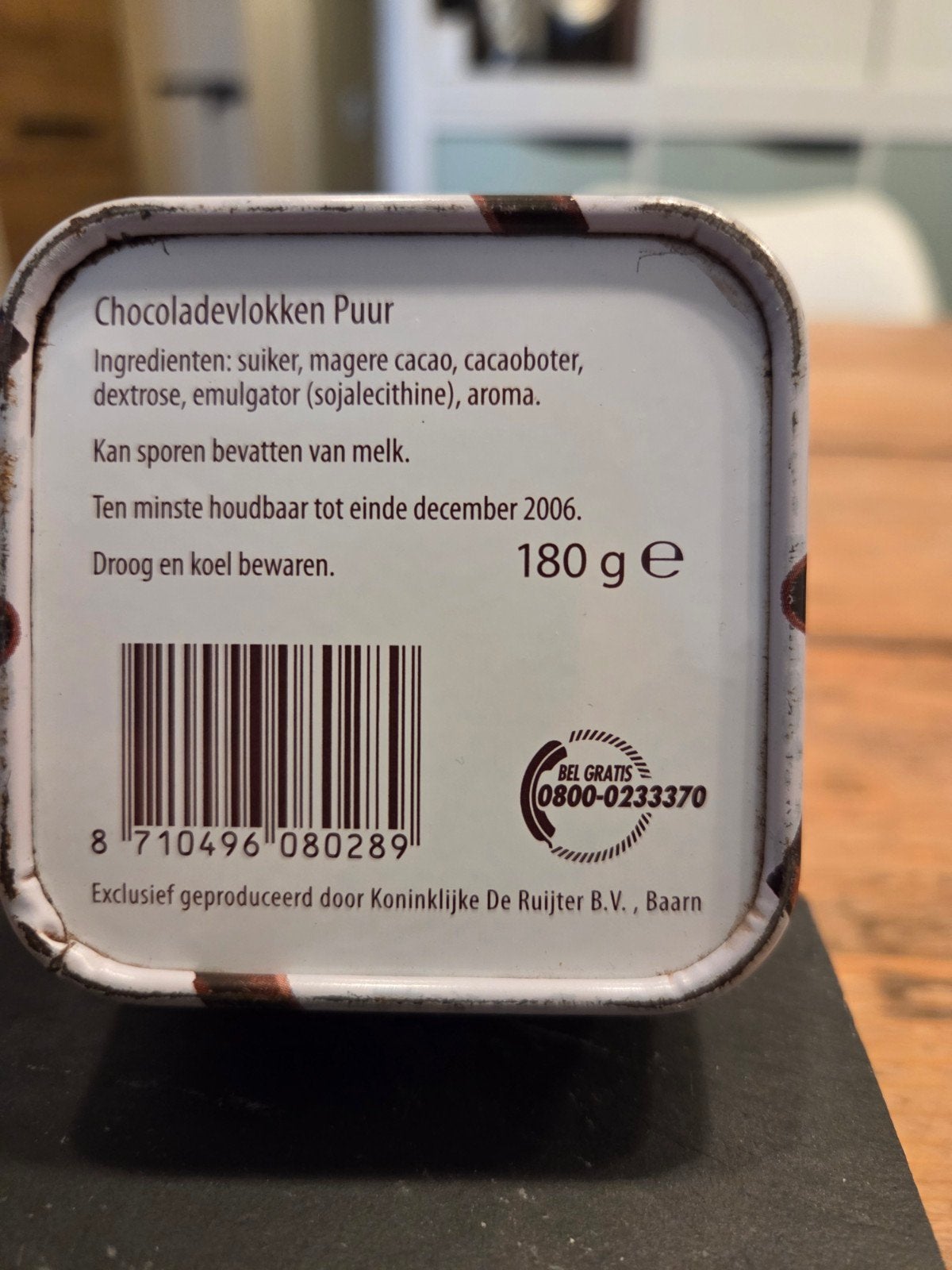 De Ruijter 50 Jaar Vlokken Blik - Vintage Collectie, Verzamelen, Ophalen, Gebruikt