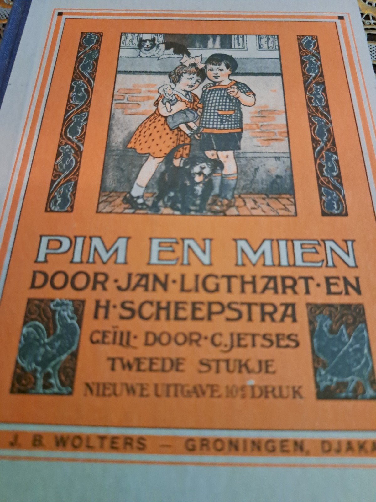 Pim en Mien - Jan Ligthart & H. Scheepstra (10e druk), Boeken, Ophalen of Verzenden, Gelezen, Jan Ligthart en H. Scheepstra, Fictie algemeen