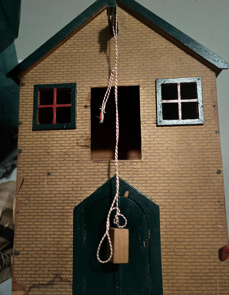 Houten pakhuis, Kinderen en Baby's, Speelgoed | Houten speelgoed, Ophalen, Gebruikt, Meubelstuk of Keukentje
