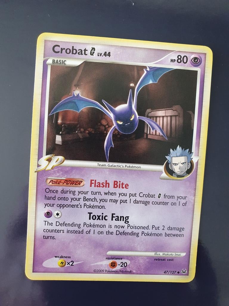 Crobat 47/127 pokemon kaart, Ophalen of Verzenden, Zo goed als nieuw