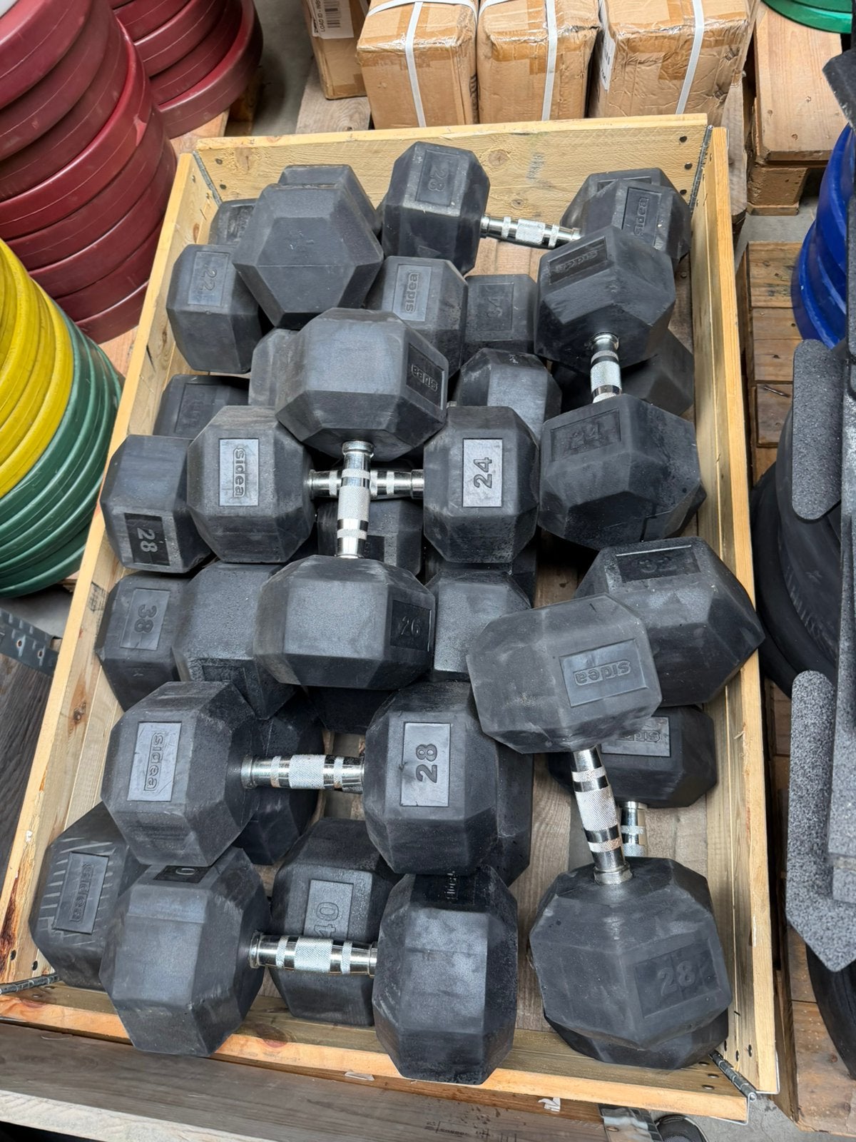 Sidea Hexa Dumbells 22kg t/m 36kg