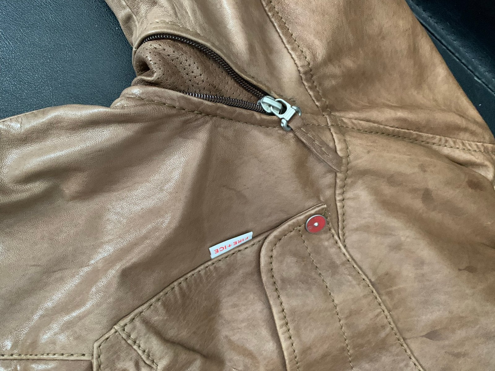 Bogner Fire + Ice Leren Jas - Maat M, Ophalen of Verzenden, Zo goed als nieuw, Maat 48/50 (M), Bruin