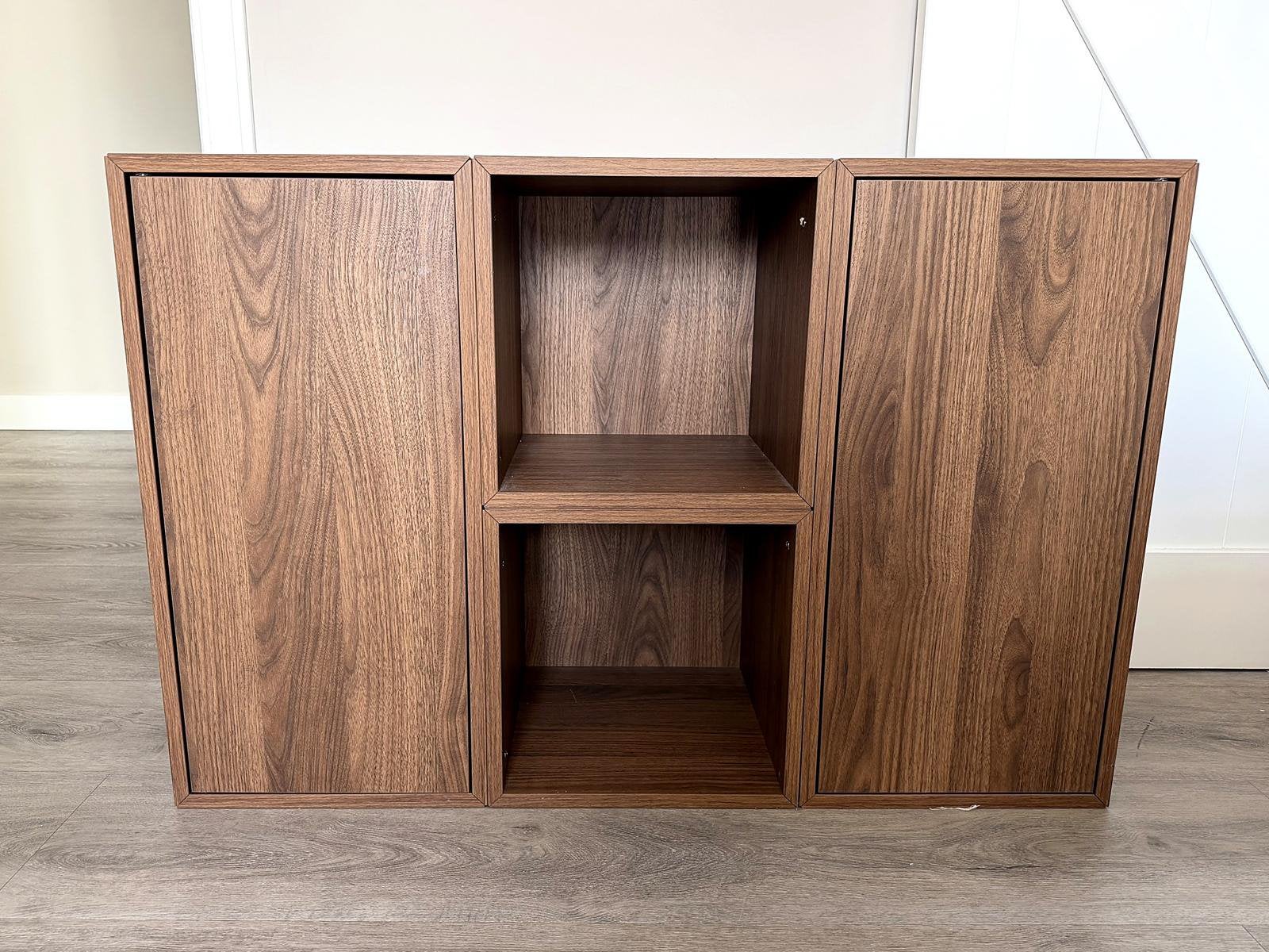 IKEA EKET kastenset walnoot – 4-delig, Huis en Inrichting, Ophalen, Zo goed als nieuw, 25 tot 50 cm, 50 tot 100 cm