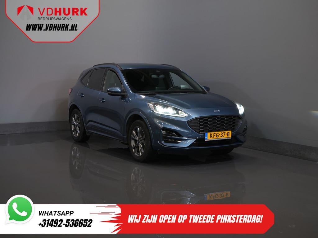 Ford Kuga 2.5 PHEV 225 pk ST-Line LED/ Head-Up/ Adapt.cruise, Auto's, 14 kWh, Gebruikt, 4 cilinders, Blauw