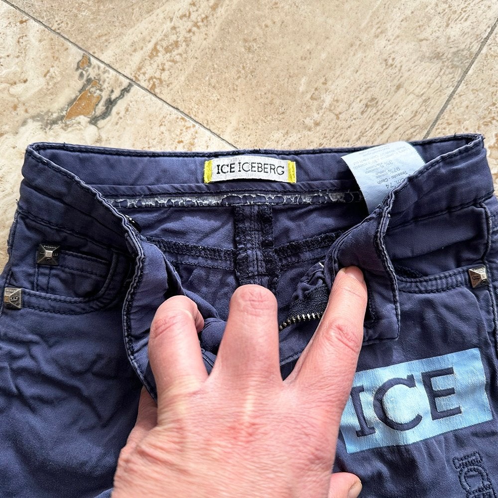 Mooi ICEBERG Broekje 1 - 00 (Maat 9M/cm. 74) € 10,-, Broekje, Jongetje of Meisje, Ophalen of Verzenden, Zo goed als nieuw
