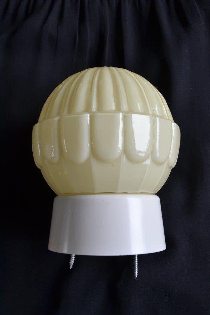 vintage Bollamp ART DECO, Ophalen of Verzenden