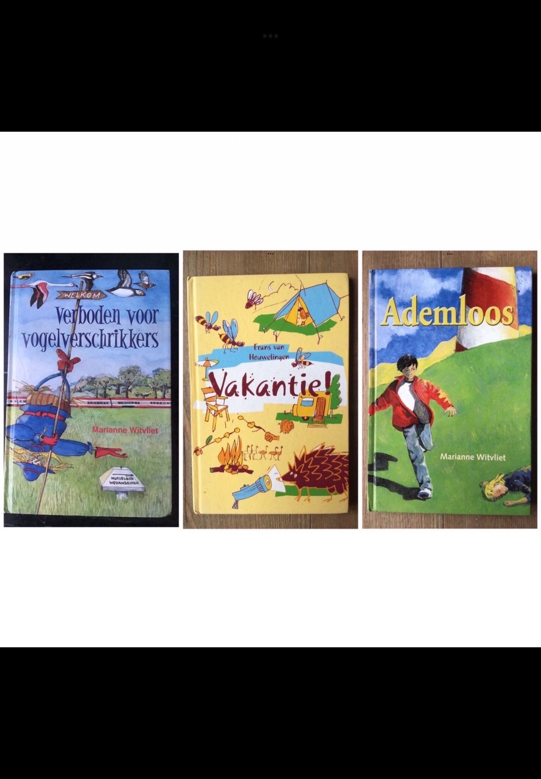 Drie jeugdboeken van Frans v Houwelingen & Marianne, Boeken, Ophalen of Verzenden, Zo goed als nieuw, Fictie algemeen