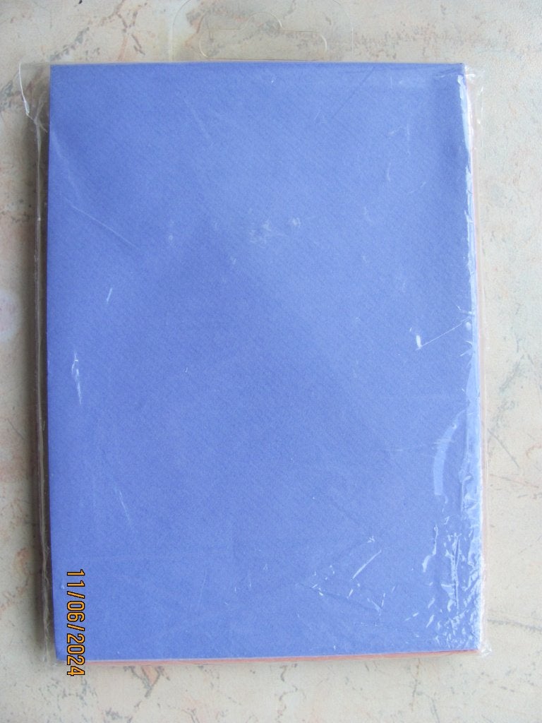 NIEUW assorti KAARTEN dubbel rechthoek ENVELOP papier PASTEL, Ophalen of Verzenden, Nieuw, Overige thema's, Blanco kaart of Basiskaart