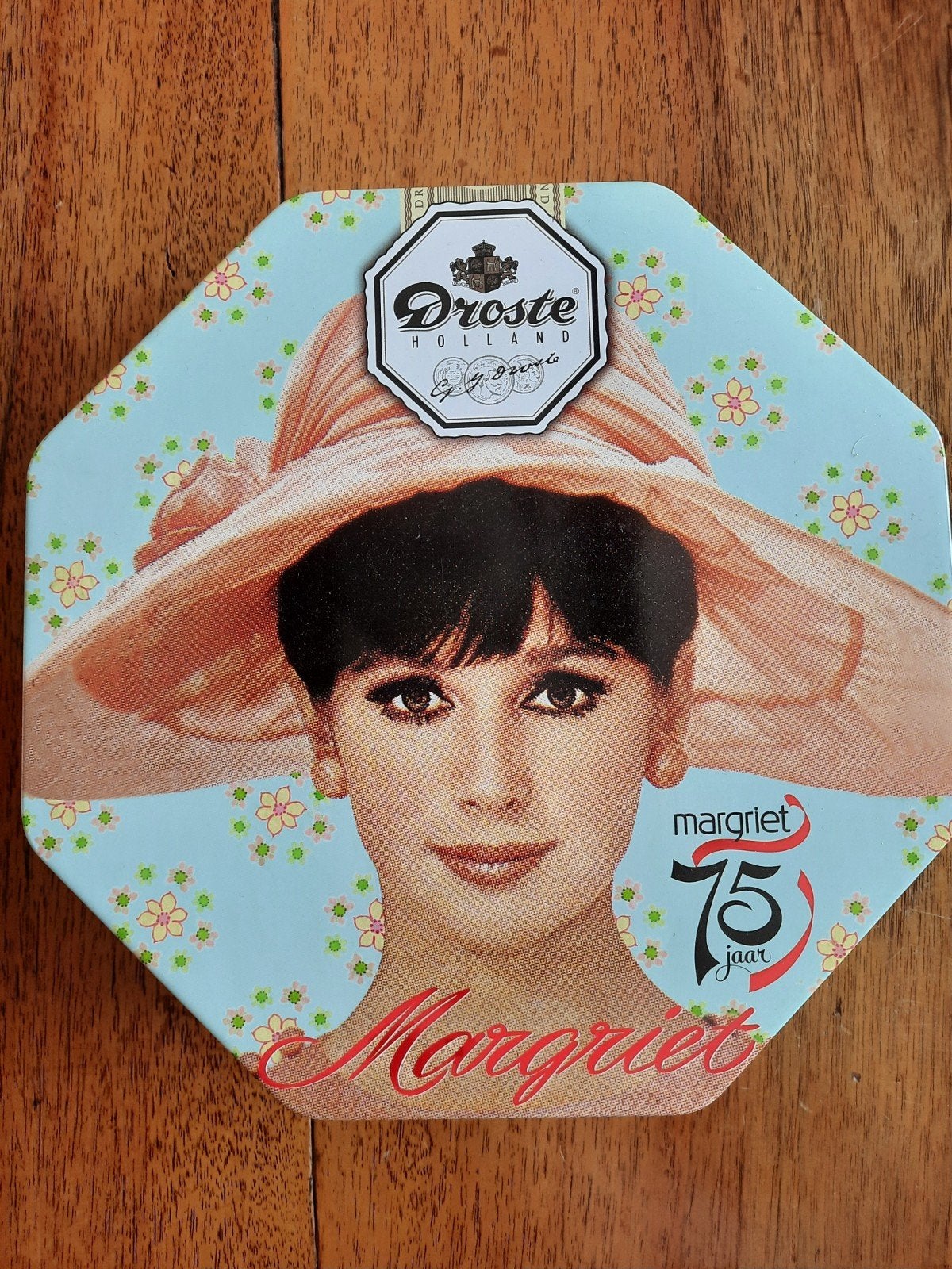 Droste blik margriet 75 jaar., Verzamelen, Blikken, Ophalen of Verzenden, Nieuw, Droste