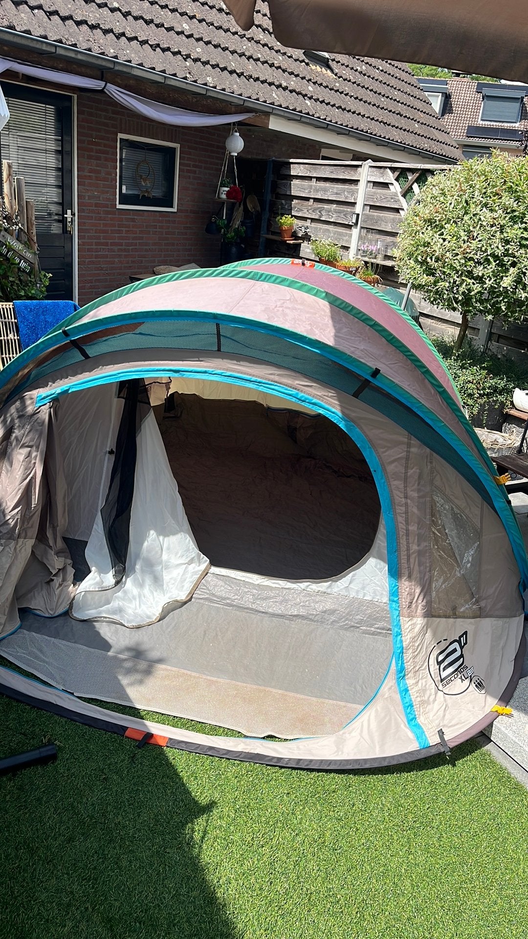Opploptent 2 seconds xl air, Ophalen of Verzenden, Zo goed als nieuw