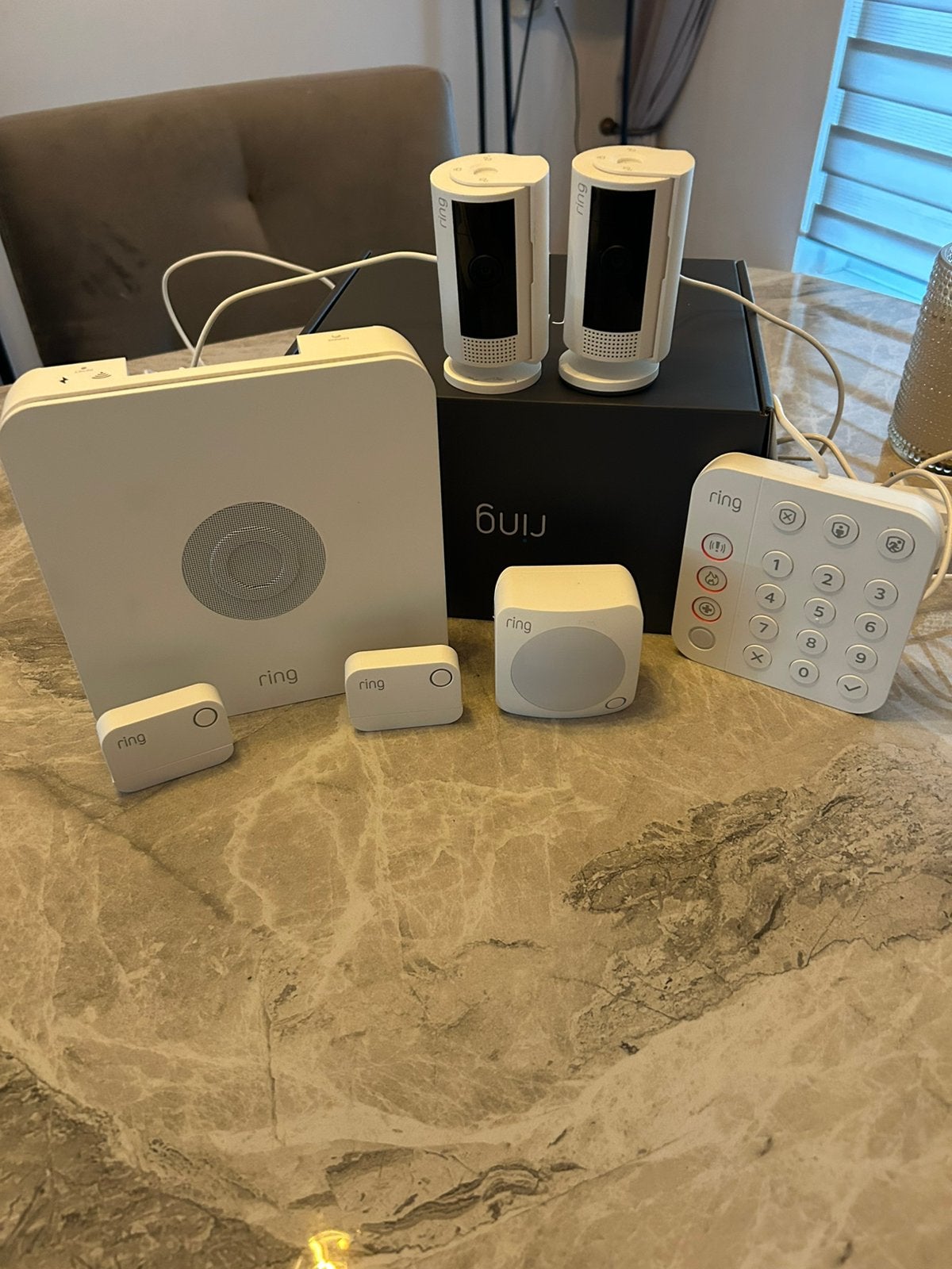 Bundel met Ring Alarm + 2x Indoor Camera’s, Ophalen of Verzenden, Zo goed als nieuw