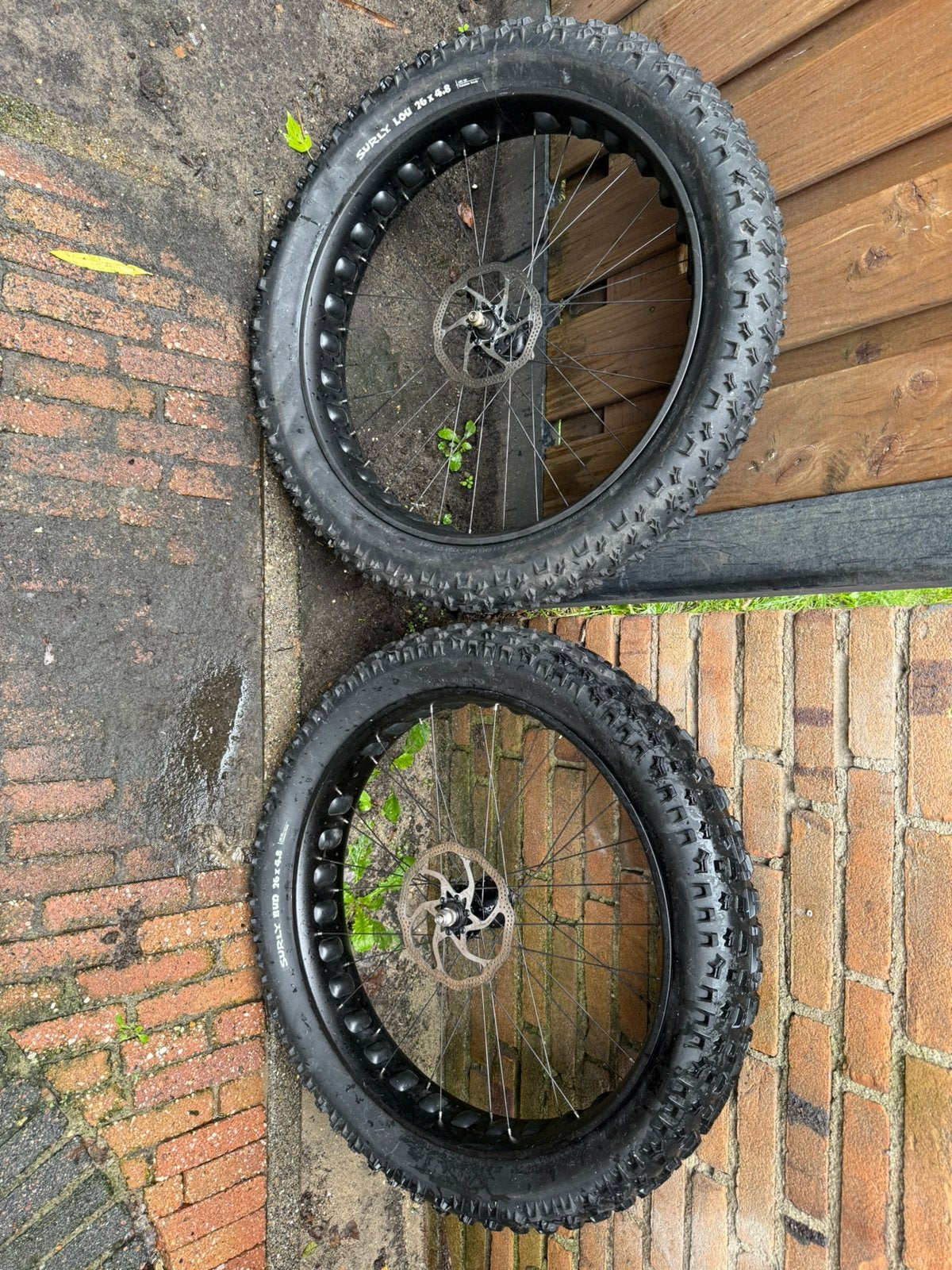 Surly Moonlander wielset Deore XT, Bud & Lou buitenbanden., Wiel, Gebruikt, Ophalen of Verzenden, Fatbike