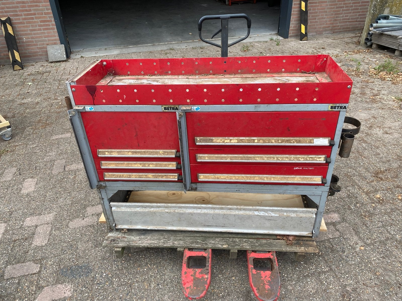 Bedrijfswagen inrichting met lades en opbergvakken, Ophalen, Gebruikt