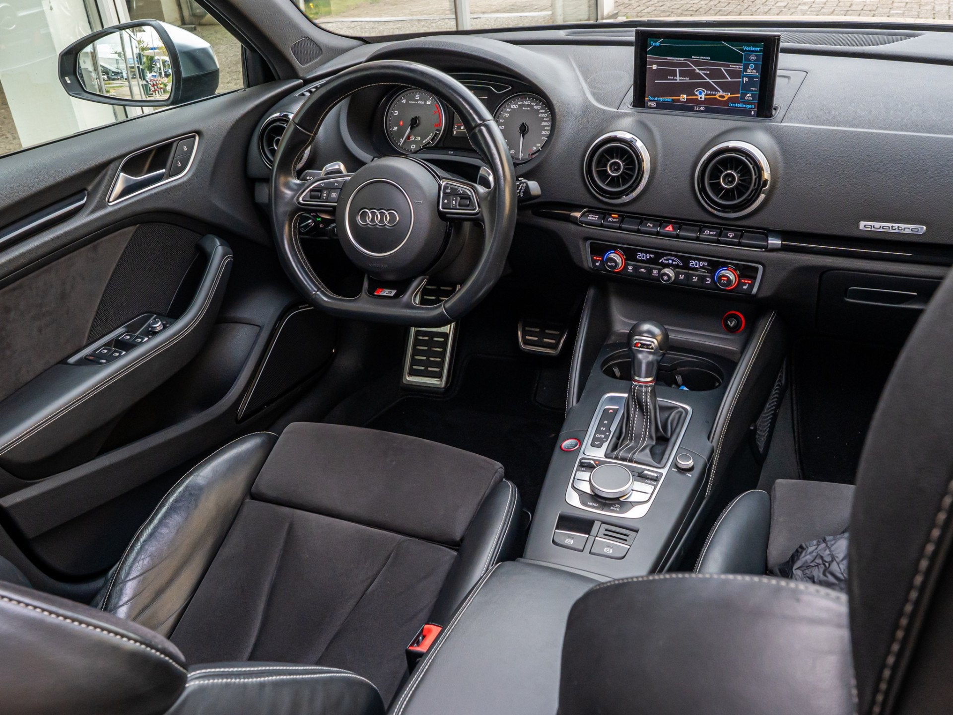 Audi A3 Sportback 2.0 TFSI S3 quattro Pro Line Plus PANO B&O, Automaat, Dealer onderhouden, Gebruikt, Euro 6