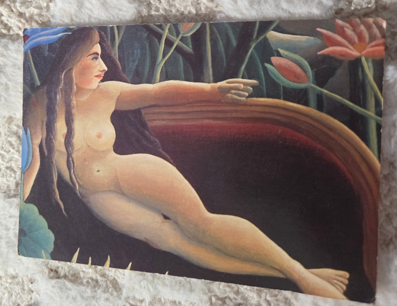 Naaktmodel in Tropische Omgeving, Verzenden, 1960 tot 1980, Ongelopen, Overige thema's