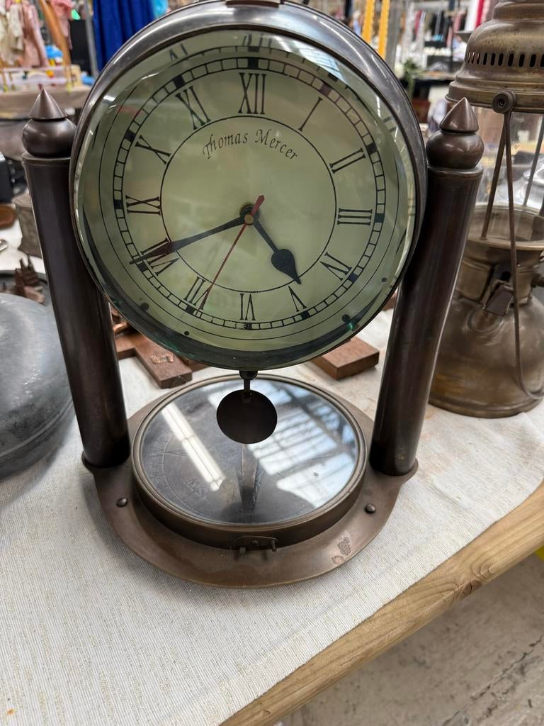 Antieke Thomas Mercer Scheepsklok met Barometer, Antiek en Kunst, Antiek | Klokken, Ophalen