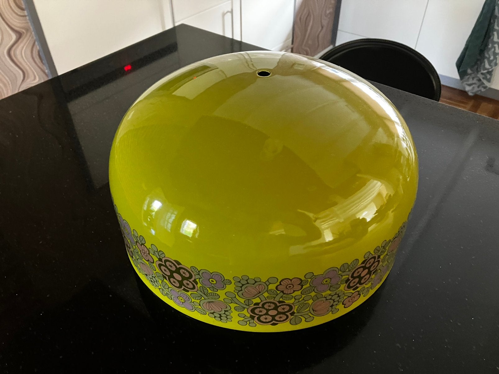 Hanglamp emaille Kaj Frank vintage design jaren 60, Ophalen of Verzenden, Zo goed als nieuw