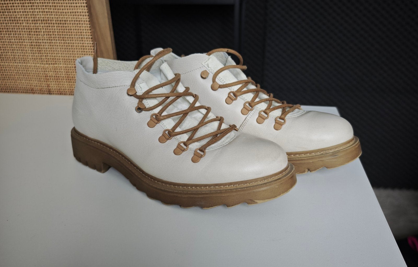 Fred Martin Collection Boots - Maat 43 - Zo goed als nieuw, Fred Martin, Wit, Boots, Ophalen of Verzenden