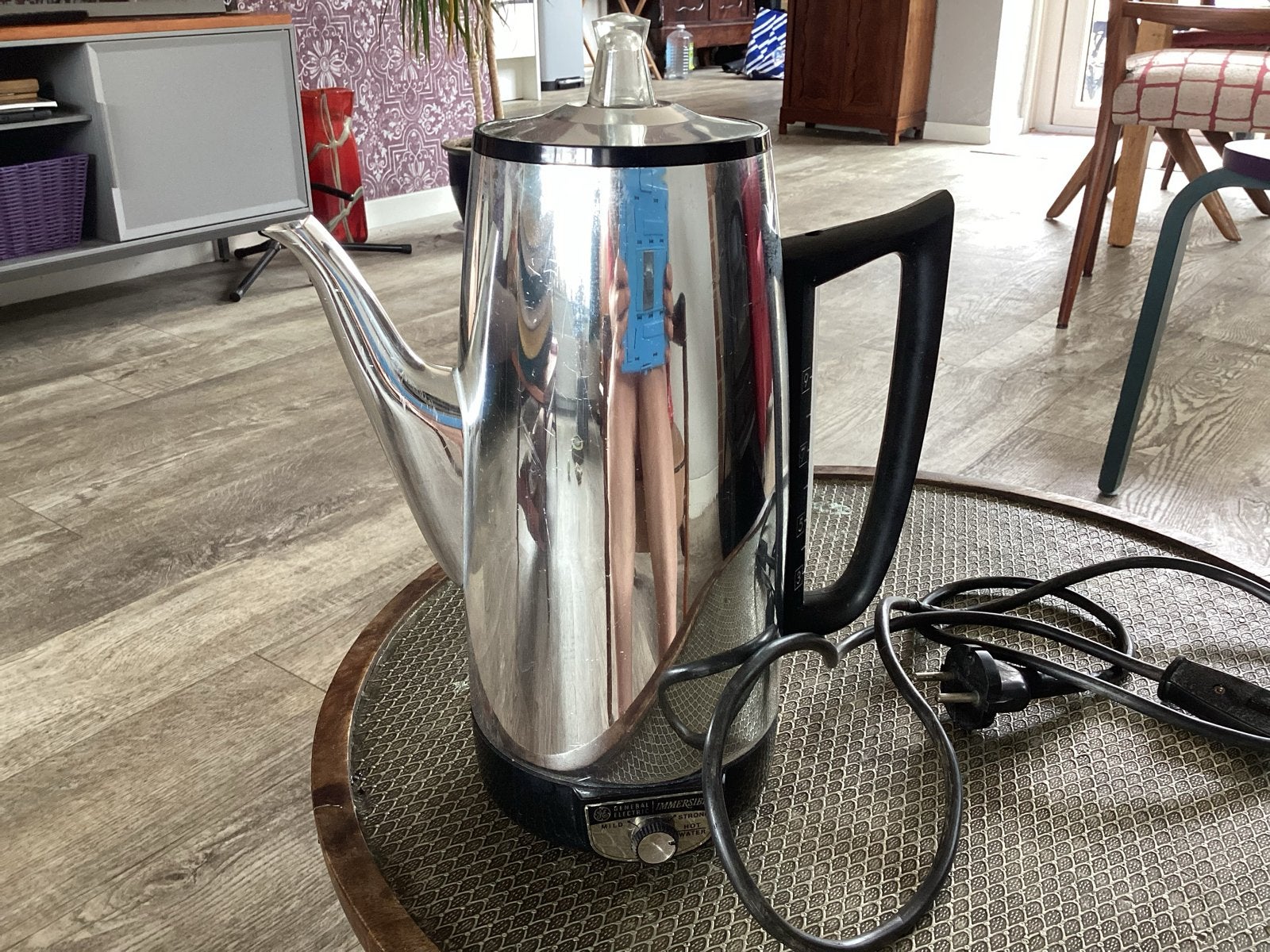 Vintage General Electric Koffiezetapparaat, Witgoed en Apparatuur, Koffiezetapparaten, Gebruikt, Koffiemachine, Gemalen koffie