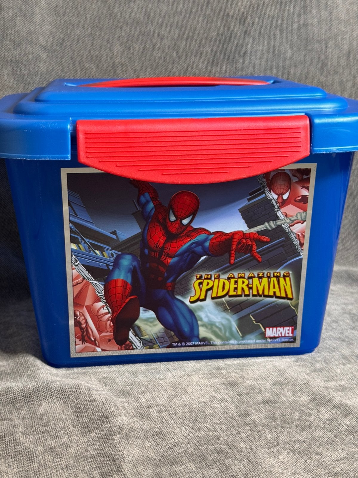 Marvel The Amazing Spider-Man opbergbox met deksel & handvat, Ophalen of Verzenden, Zo goed als nieuw, Jongen