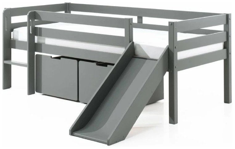 Kinderbed Vipack Pino halfhoogslaper met glijbaan en opbergb, Ophalen, 85 tot 100 cm, Gebruikt, Hoogslaper of Stapelbed