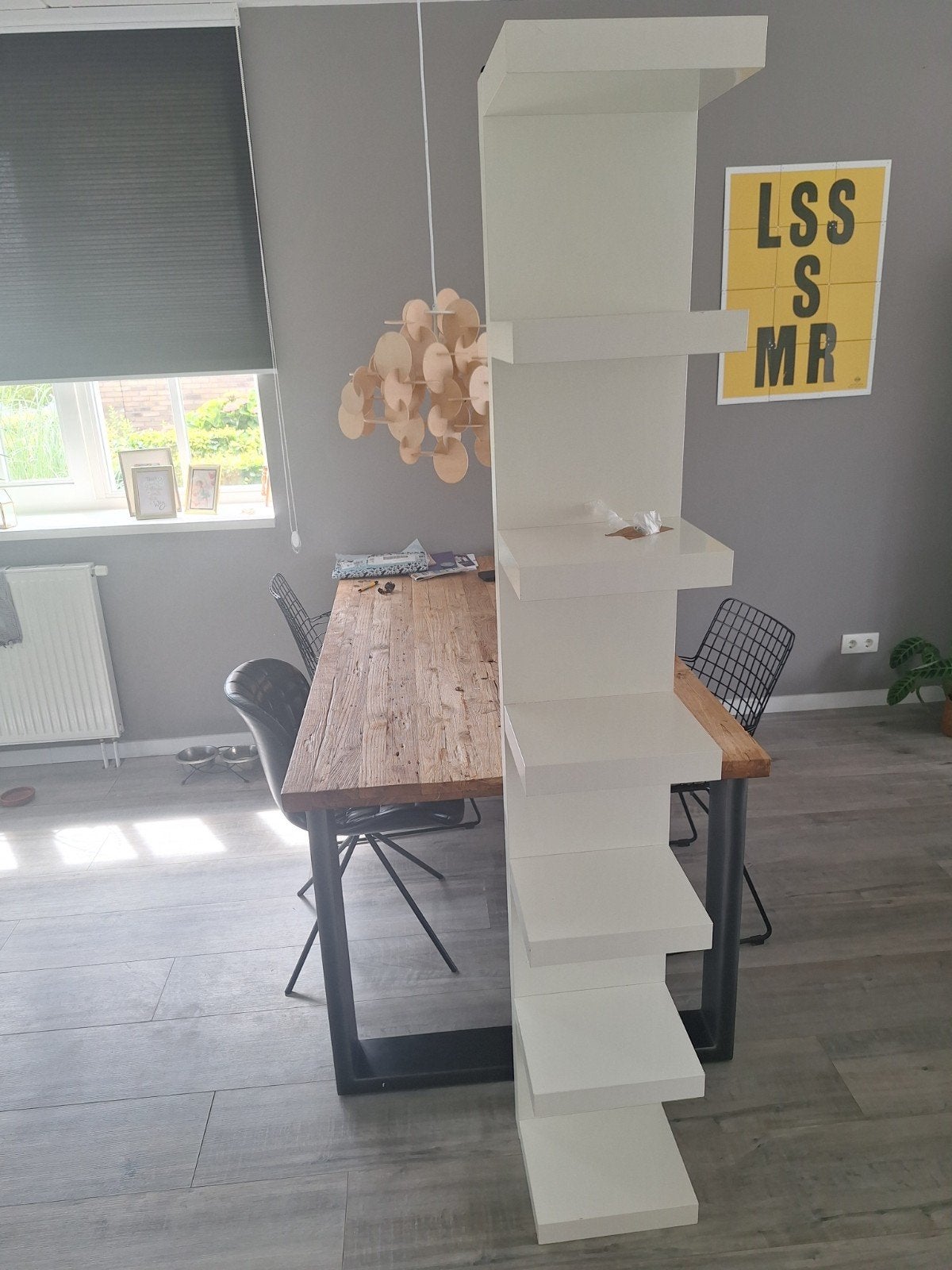 IKEA LACK wandrek wit, Huis en Inrichting, Met plank(en), Gebruikt, Ophalen of Verzenden, Minder dan 150 cm