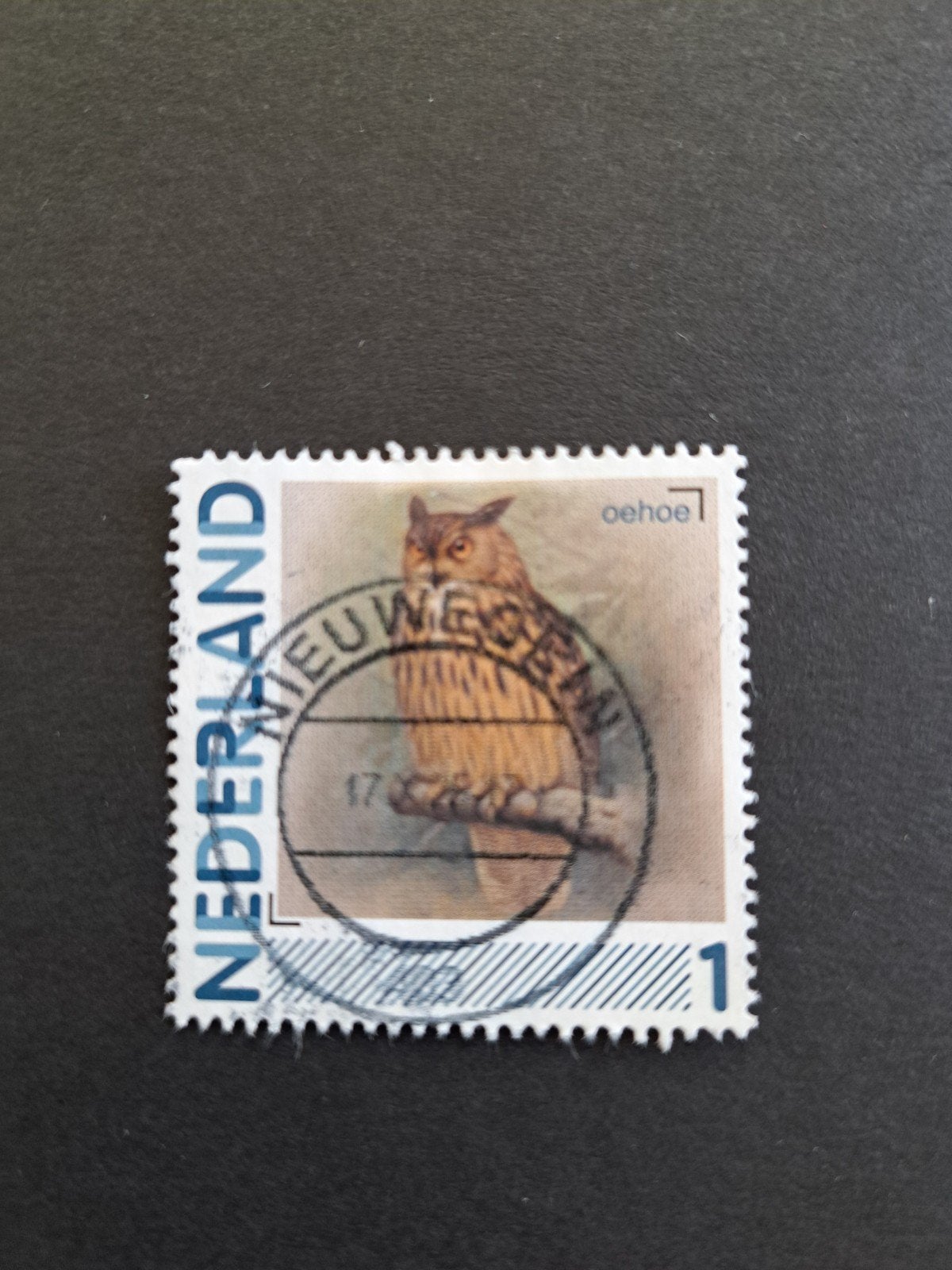 Persoonlijke zegel oehoe, Ophalen of Verzenden, Gestempeld