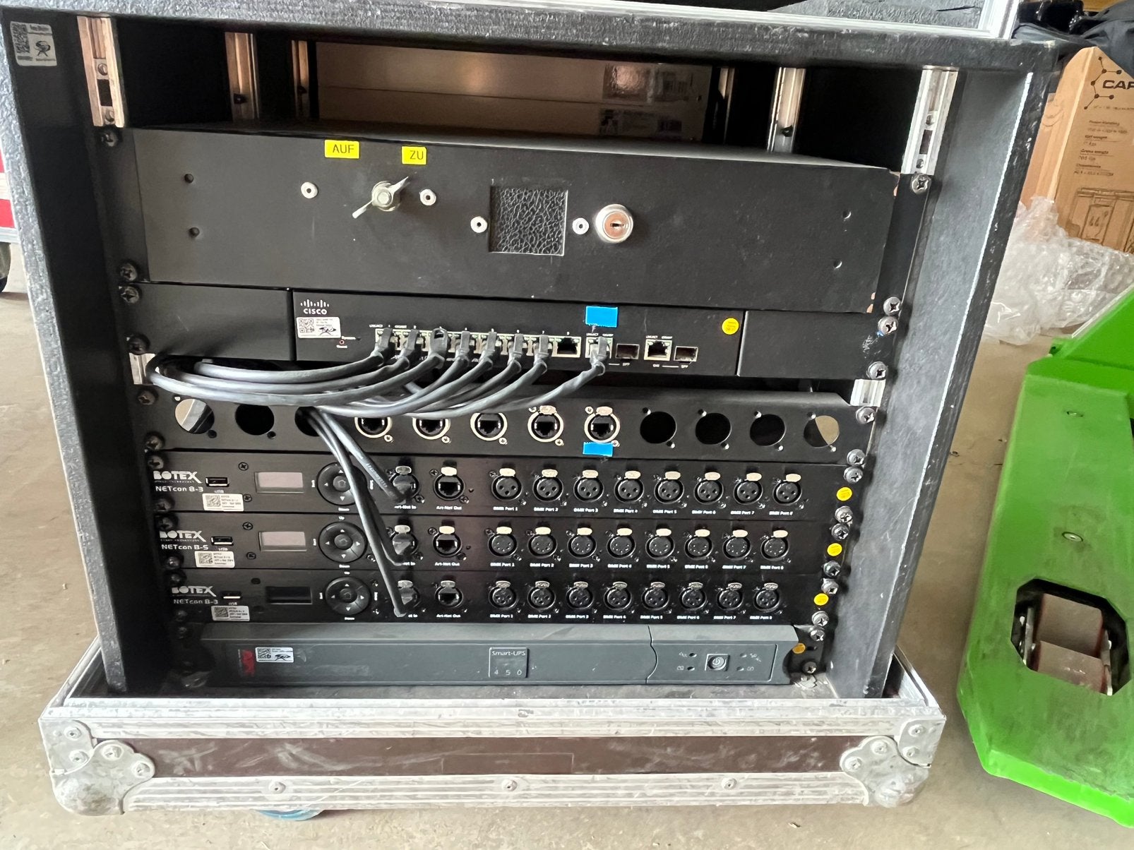 Complete Artnet node setup in case met ups, Muziek en Instrumenten, Artnet, Artnet, Ophalen of Verzenden, Licht