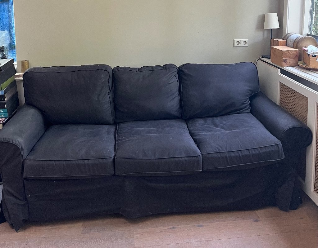 Slaapbank driezits Ikea, Ophalen, Gebruikt, 70 cm of minder, Tweepersoons
