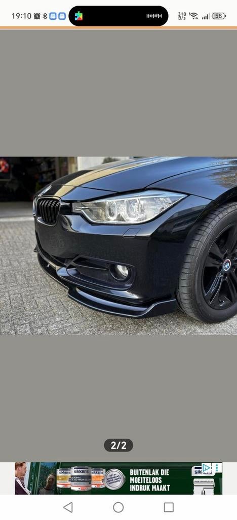 BMW f30 / f31 frontbumper met lip., Ophalen of Verzenden, BMW