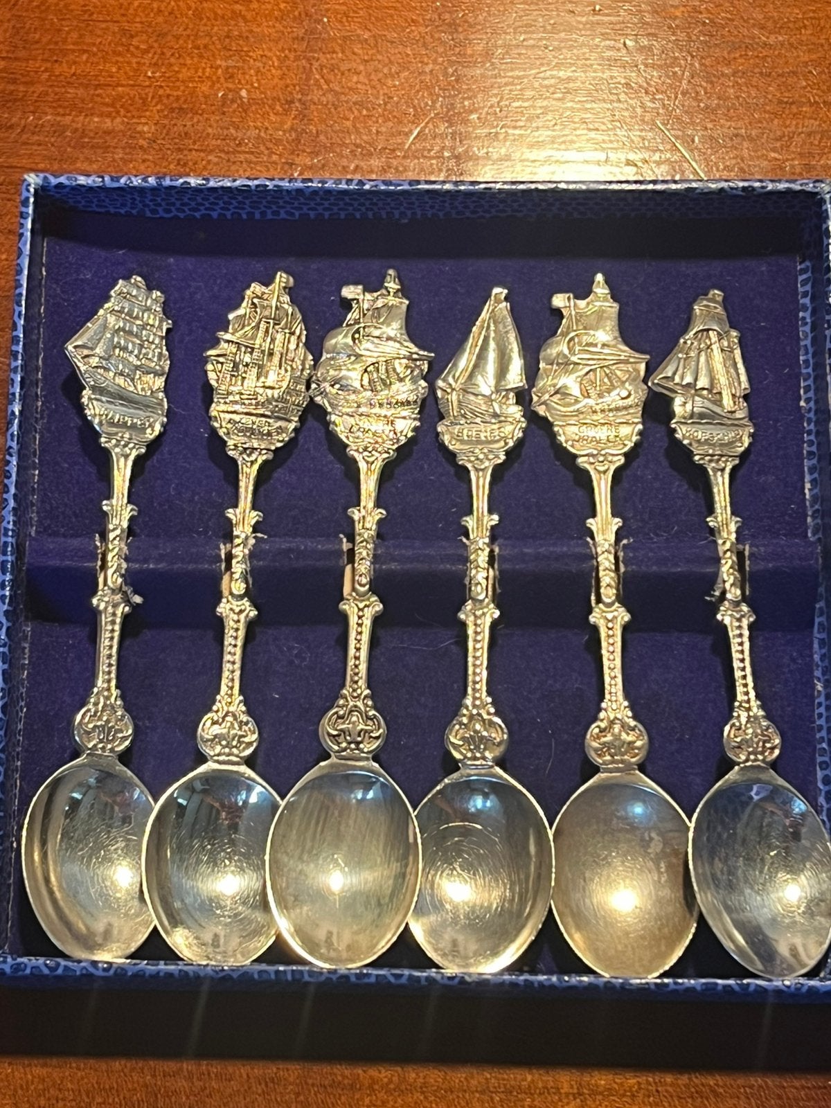 Doosje met vintage lepeltjes., Antiek en Kunst, Ophalen of Verzenden