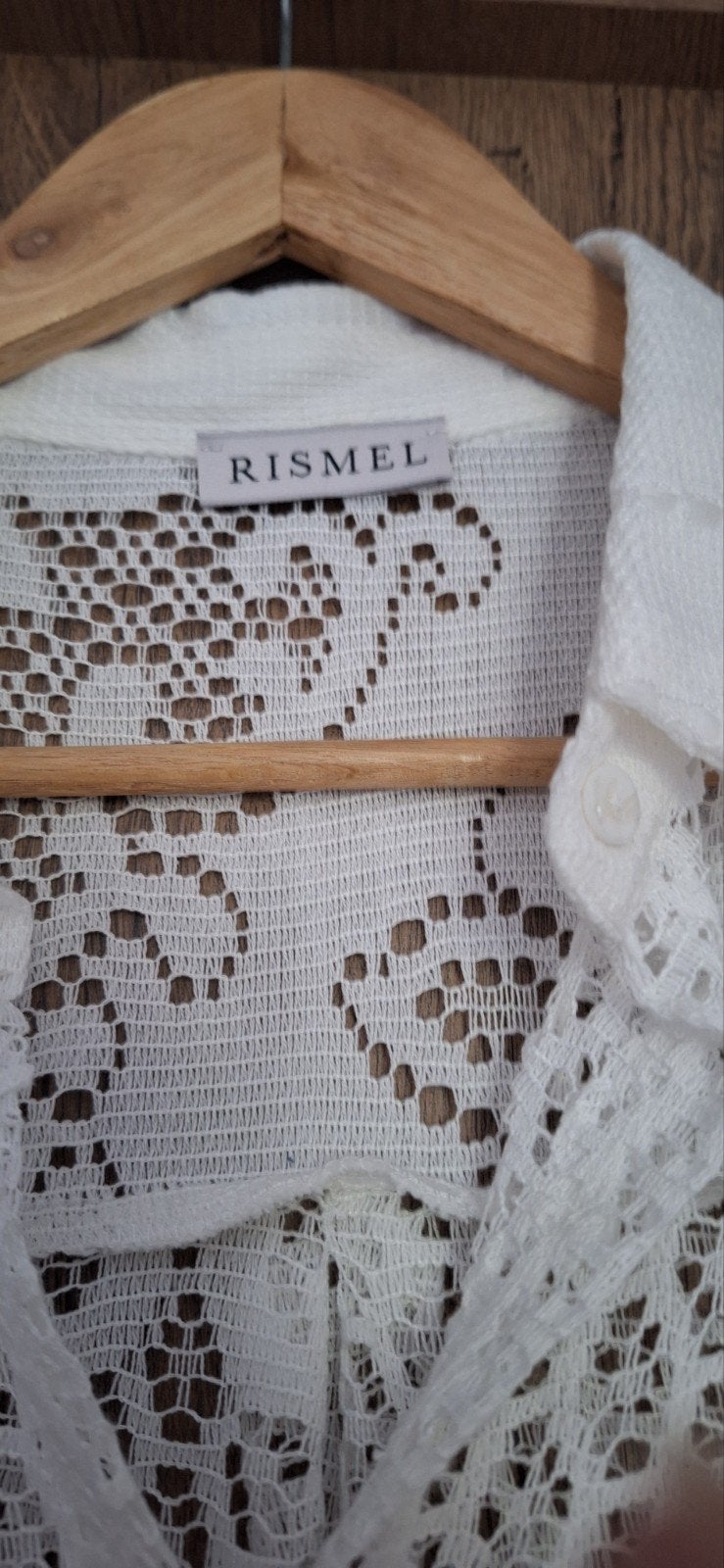 Nieuwe witte kanten blouse in L merk, Verzenden, Nieuw, Wit