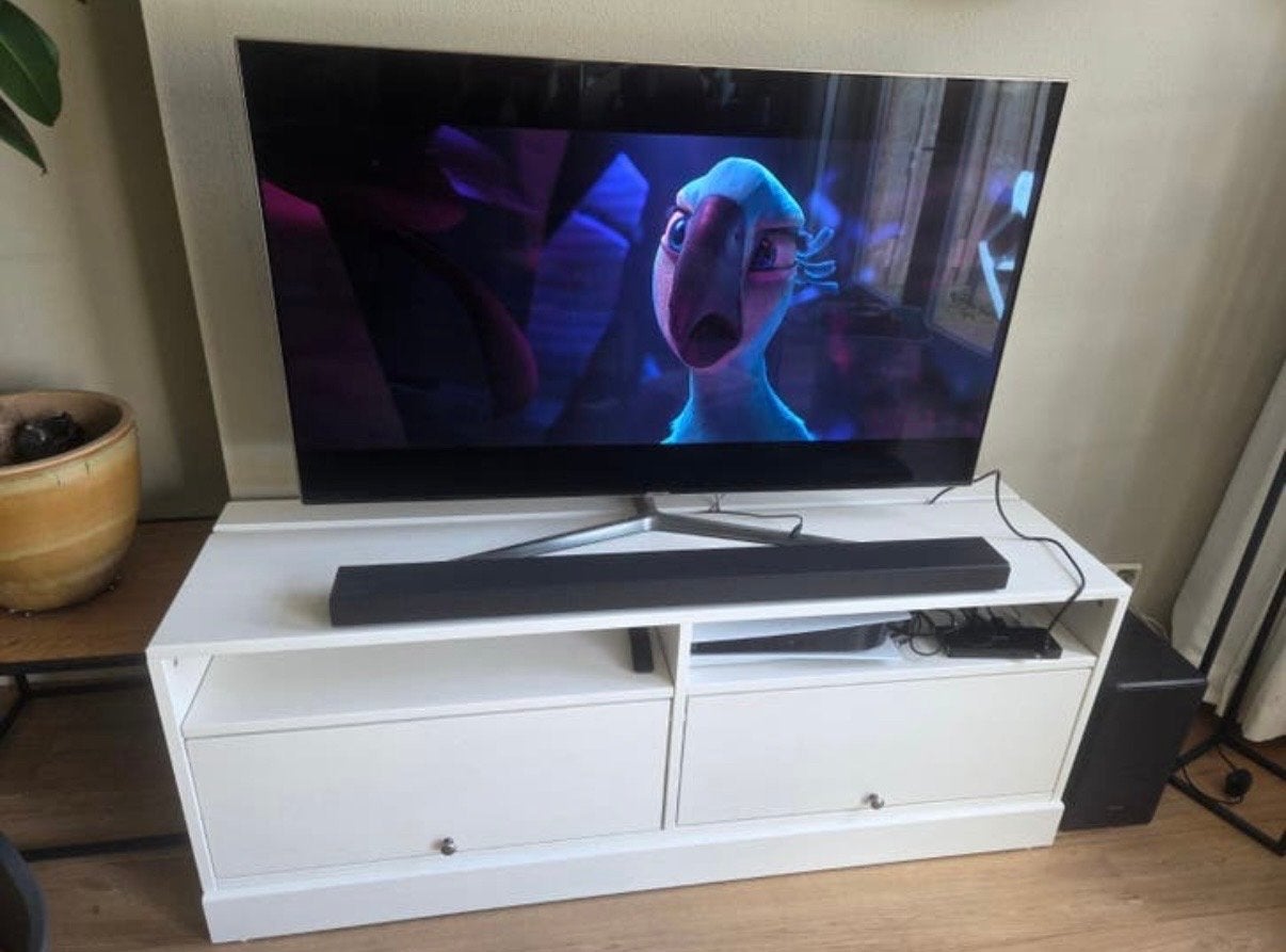 IKEA Havsta TV-meubel wit met opbergruimte, Ophalen, Gebruikt, Minder dan 100 cm, 25 tot 50 cm