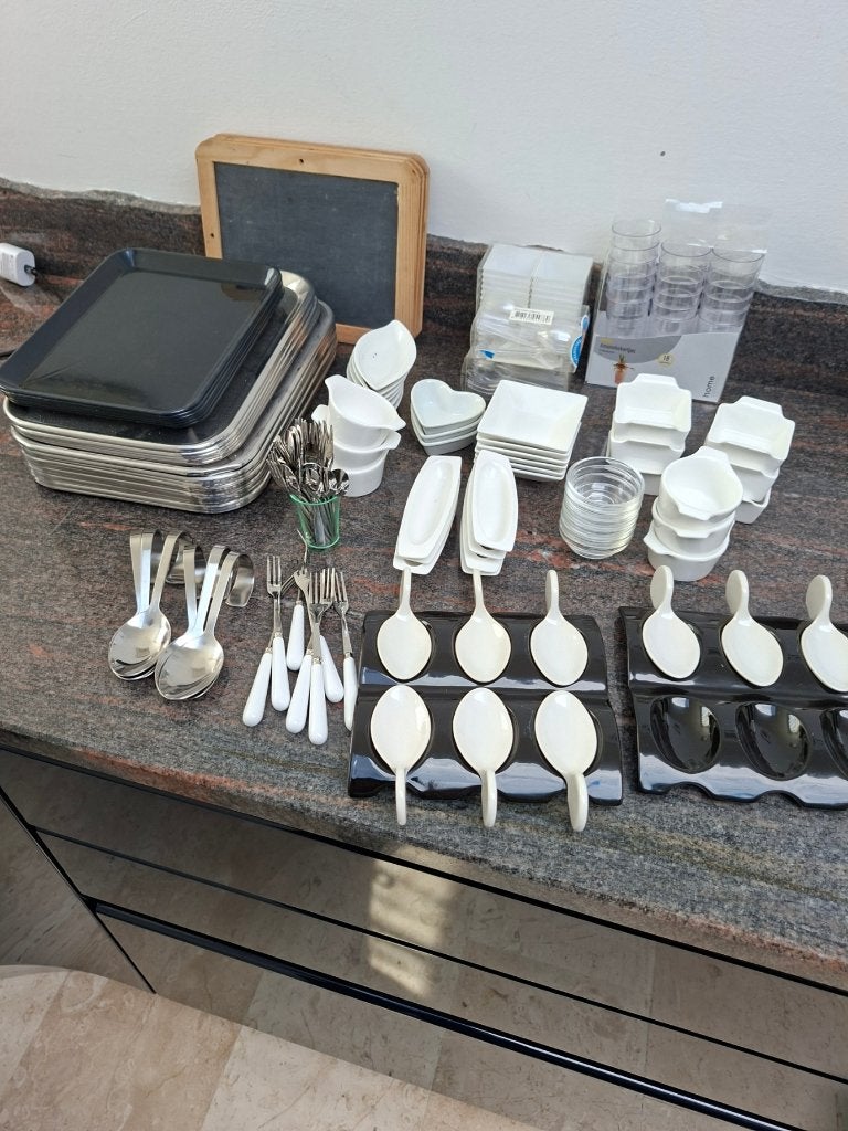 amuse bakjes/vorkjes/lepeltjes en de rest, Ophalen of Verzenden, Gebruikt, Borrel- of Shotglas
