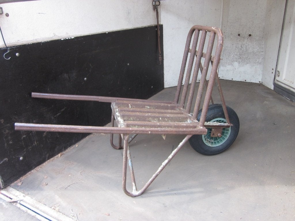 nog goede steen kruiwagen, Ophalen, Gebruikt, Eenwielig