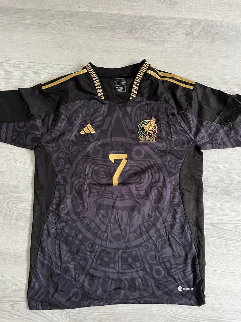 Adidas Mexico voetbalshirt, Maat L, Ophalen of Verzenden, Zo goed als nieuw, Shirt
