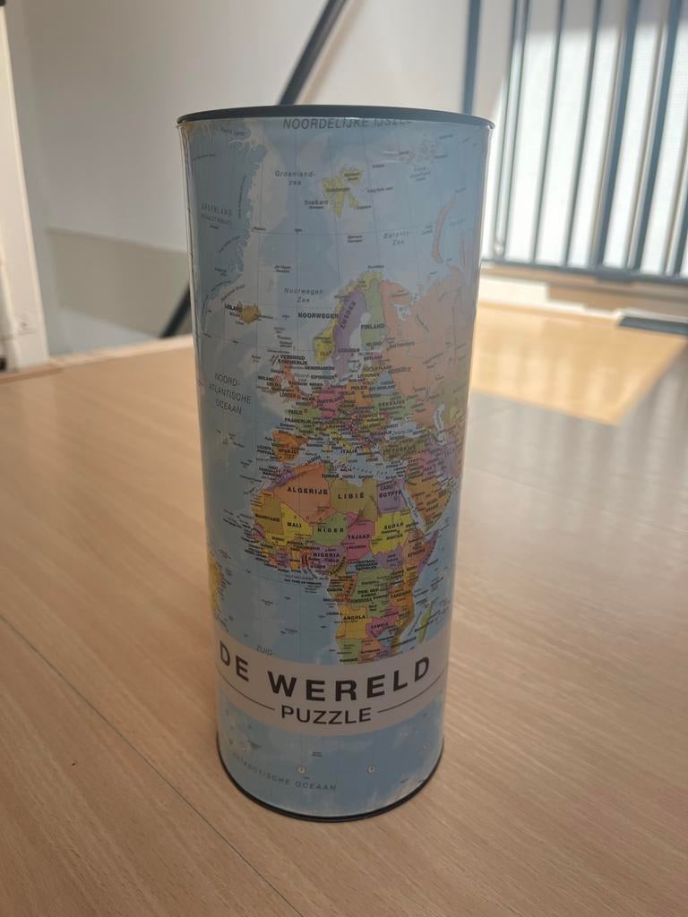Craenen Wereldkaart Puzzel 1000 Stukjes, Hobby en Vrije tijd, Denksport en Puzzels, Ophalen, 500 t/m 1500 stukjes, Gebruikt, Legpuzzel