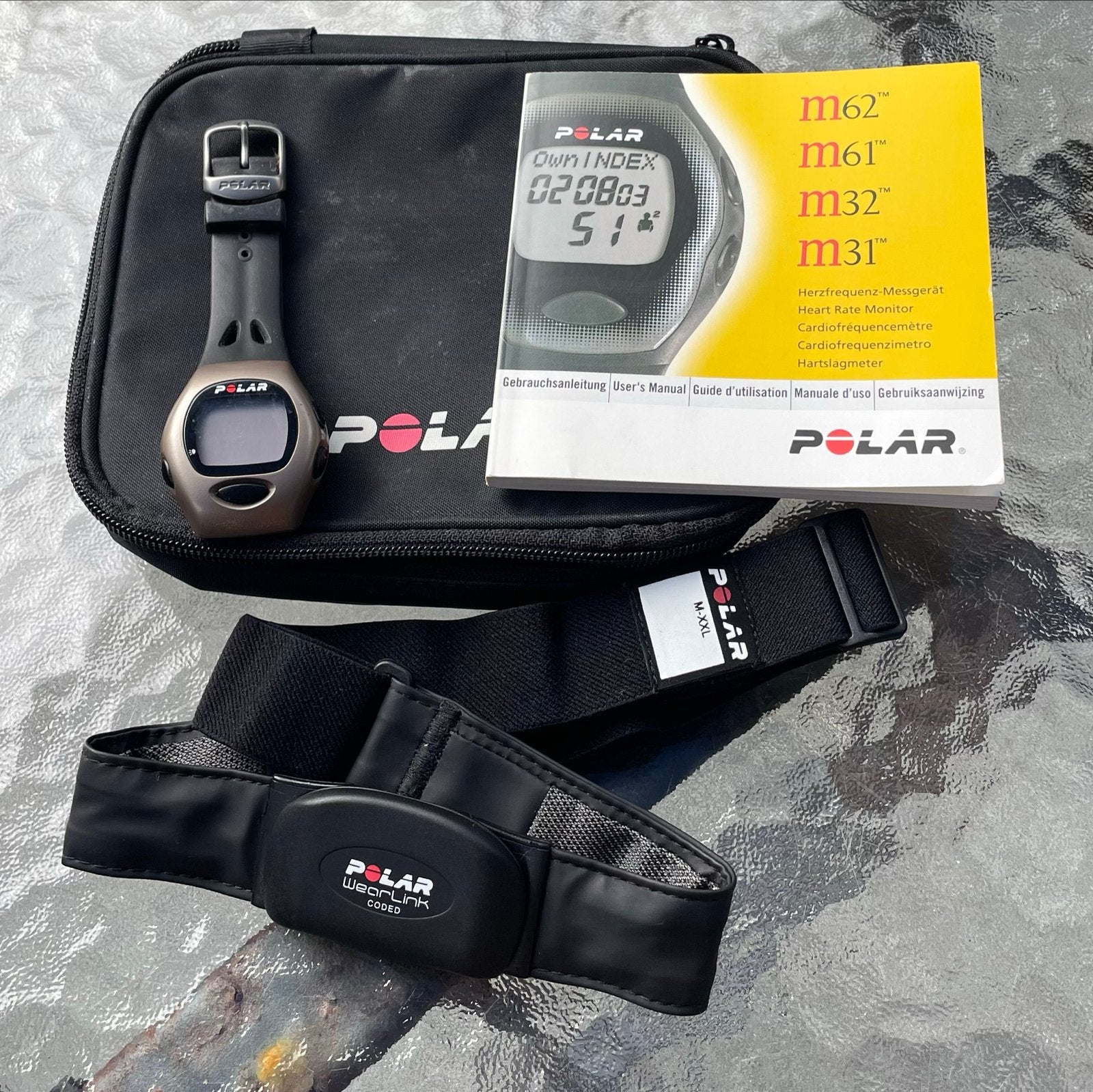 Polar Hartslagmeter M31 met borstriem, Ophalen of Verzenden, Gebruikt, Polar, Met borstriem