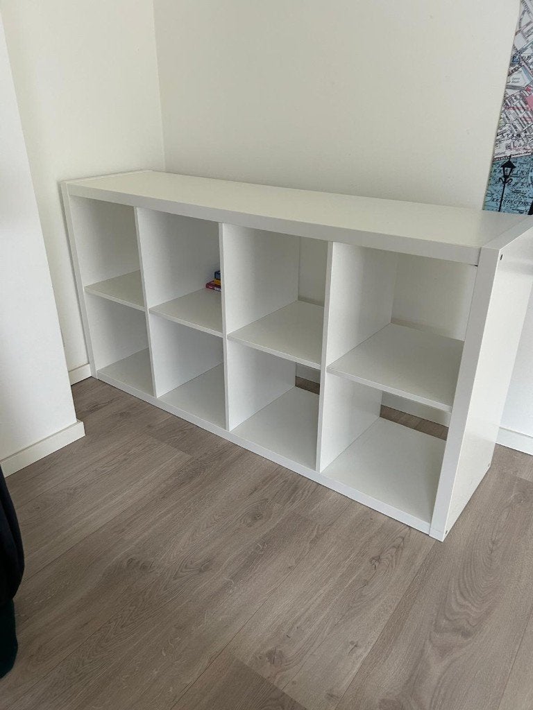 Ikea Kallax kast 8 vakken, Huis en Inrichting, Kasten | Boekenkasten, Ophalen, Gebruikt, 50 tot 100 cm, Minder dan 100 cm