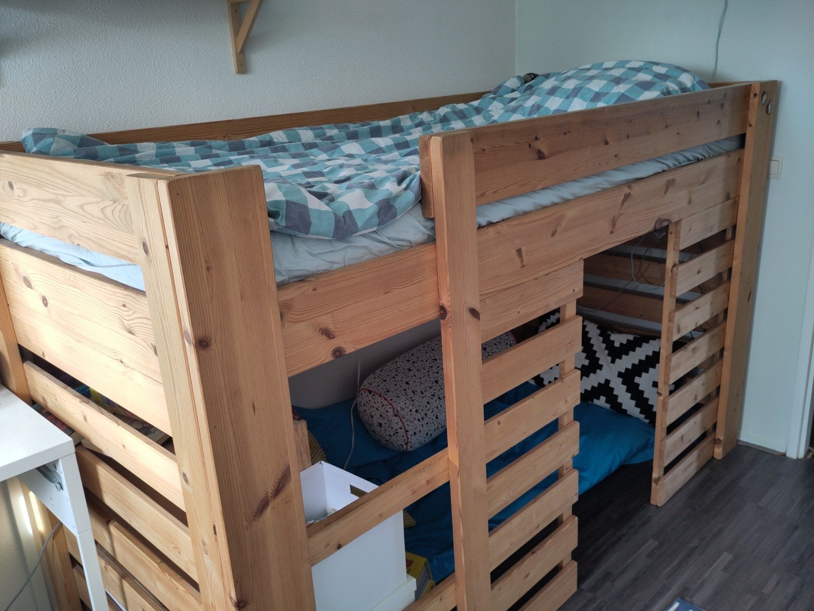 Hutbed/ halfhoogslaper, Kinderen en Baby's, Ophalen, Zo goed als nieuw, Halfhoogslaper