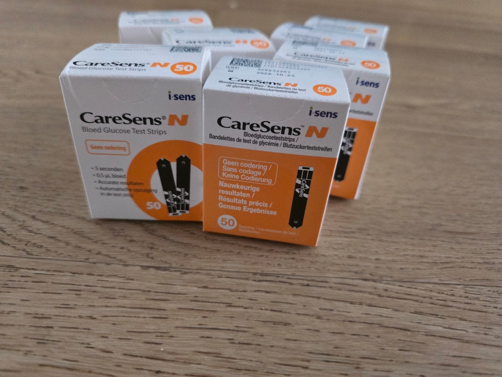 7x CareSens N Bloedglucose Test Strips, €7 per doosje, Ophalen of Verzenden, Nieuw, Overige typen